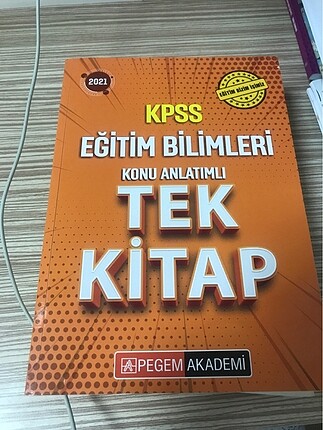 kpss eğitim bilimleri pegem tek kitap