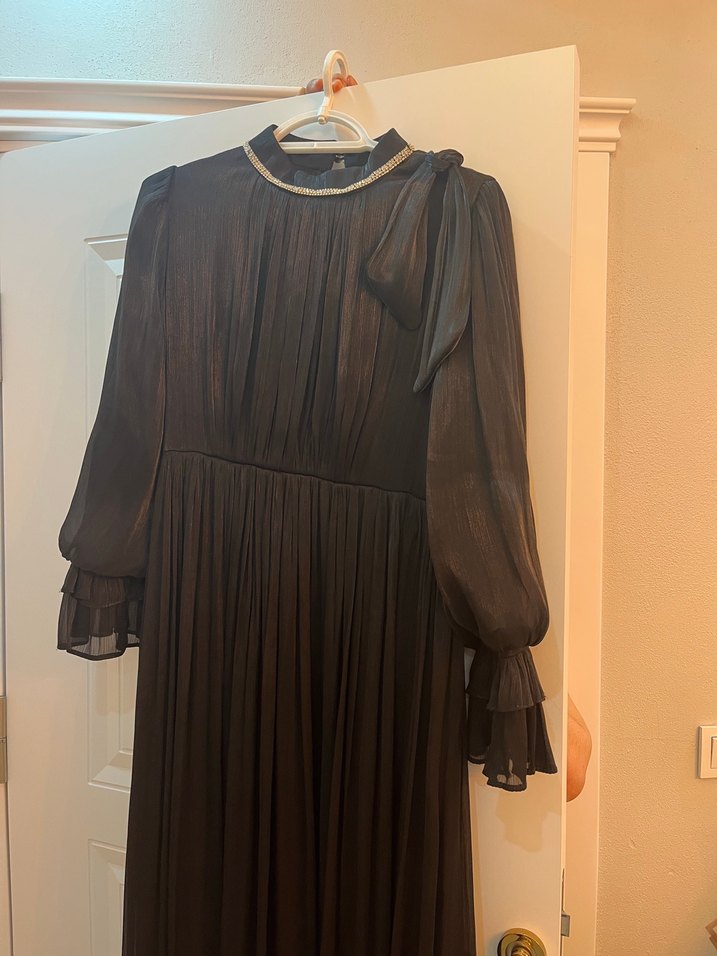 Uzun Siyah abiye - Görsel 3