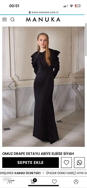 Manuka drape detaylı elbise