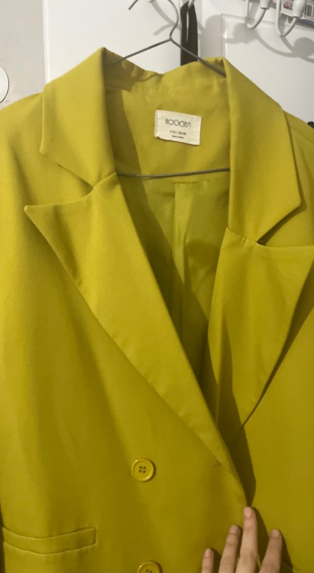 Hooopstore yağ yeşili blazer - Görsel 2