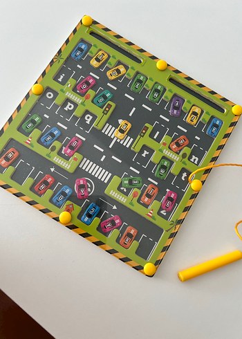 Manyetik labirent mıknatıslı boncuklu tablet
