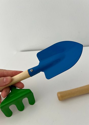  Beden Renk Ahşap saplı kum kürek tırmık seti