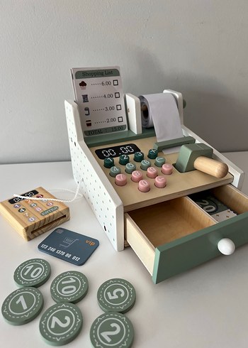 Pastel Renkli Ahşap Kasa Oyuncak