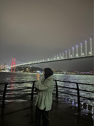 42 Beden yeşil Renk Kaban