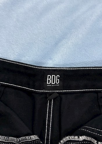 xs Beden Düğmeli Siyah Denim Mini Etek