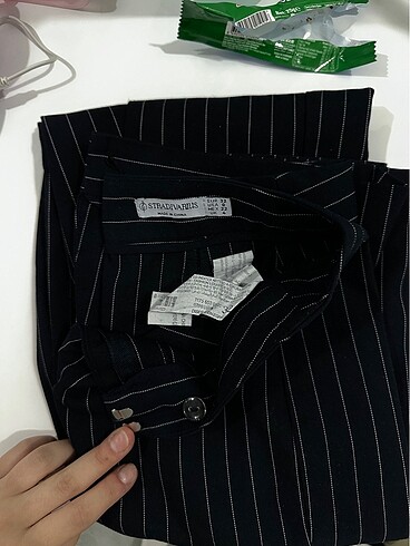 32 Beden Stradivarius kumaş pantolon çizgili