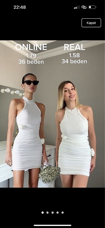 Etiketli milla elbise