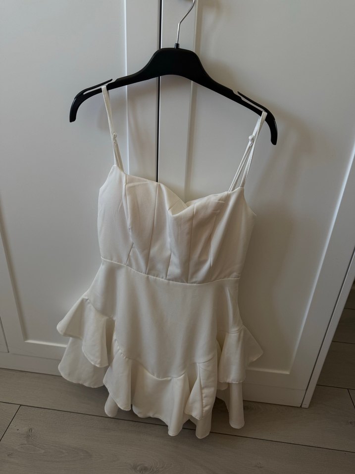 Beyaz özel gün elbise - Görsel 2