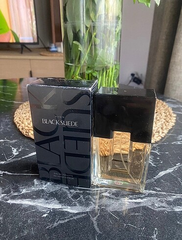 Avon black suede
