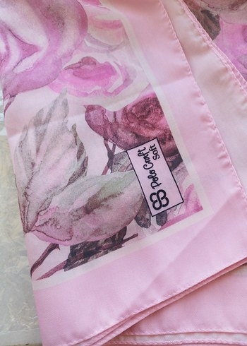 Pembe pamuk Dokulu Bohem Kadın Şal - Görsel 7