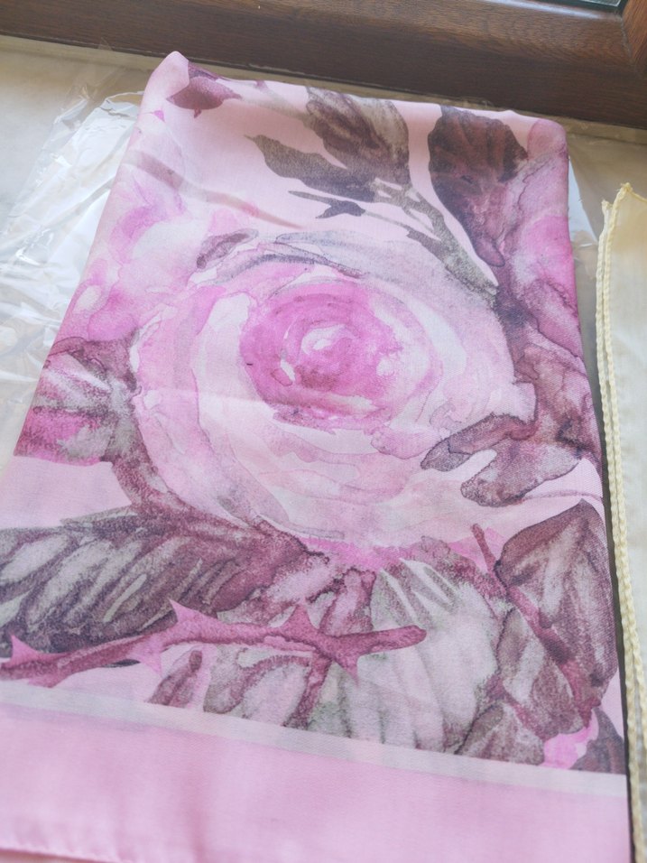 Pembe pamuk Dokulu Bohem Kadın Şal - Görsel 4