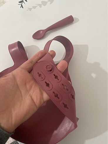  Beden pembe Renk Oioi önlük +kaşık