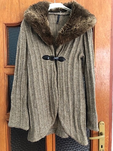 s Beden camel Renk #chima#S#kürk#yakalı#hırka