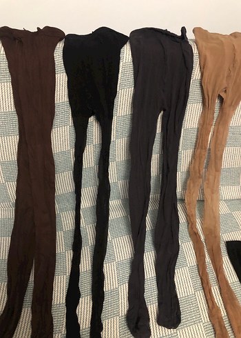 1 Siyah file kilotlu çorap +6 kilotlu çorapla 3 çift dizaltı - Görsel 7