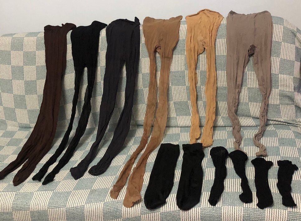 1 Siyah file kilotlu çorap +6 kilotlu çorapla 3 çift dizaltı - Görsel 5