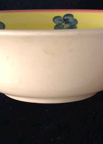 Sarı Çiçek Desenli Renkli Tabak - Görsel 6