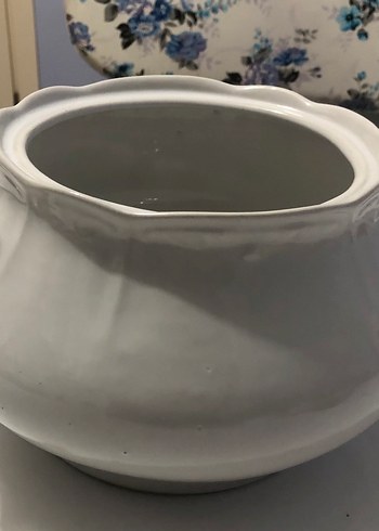 Beyaz Seramik Saklama Kabı#porselen#kulplu#tencere - Görsel 10