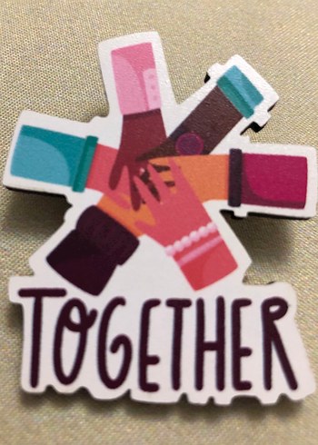 Renkli Pastel Birleşik Eller Puzzle