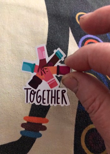 Renkli Pastel Birleşik Eller Puzzle - Görsel 4