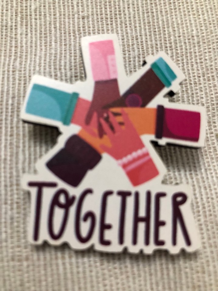 Renkli Pastel Birleşik Eller Puzzle - Görsel 2