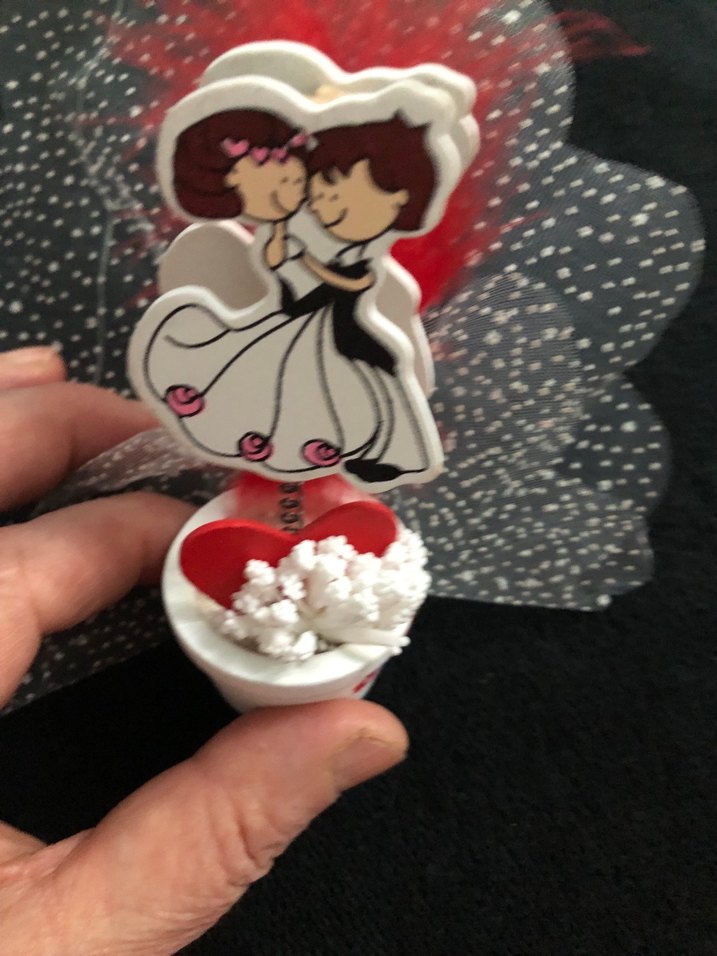 Dantel Detaylı Renkli Vintage Düğün Aksesuarı - Görsel 5