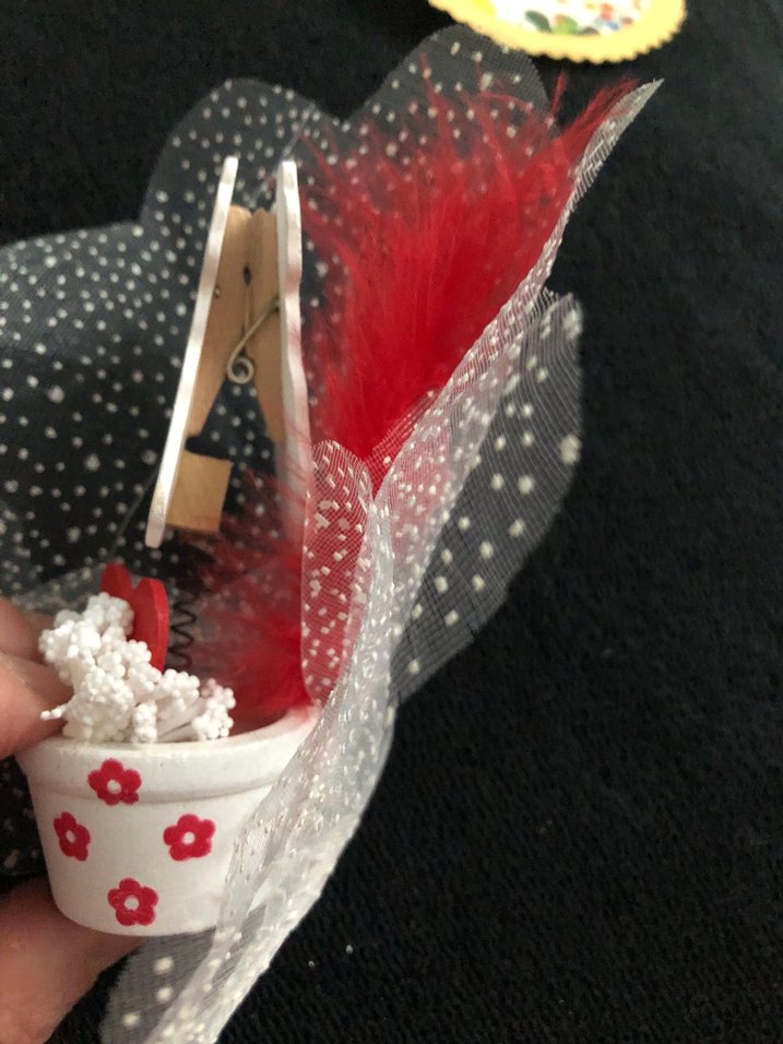 Dantel Detaylı Renkli Vintage Düğün Aksesuarı - Görsel 4