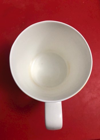 Bordo Darjeeling Çay Desenli Kupa 500 ml porselen - Görsel 8