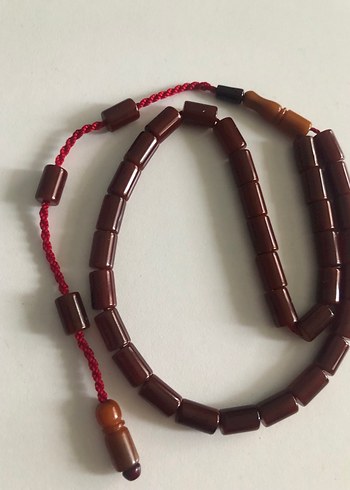 Kahverengi kehribar Erkek Tesbih - Bohem Tarz - Görsel 2