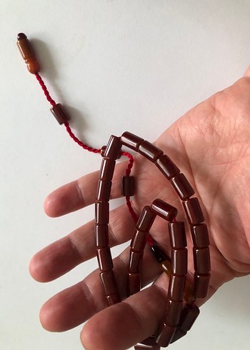 Kahverengi kehribar Erkek Tesbih - Bohem Tarz - Görsel 5