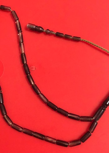 Kahverengi Bohem sokma kehribar Erkek Tesbih