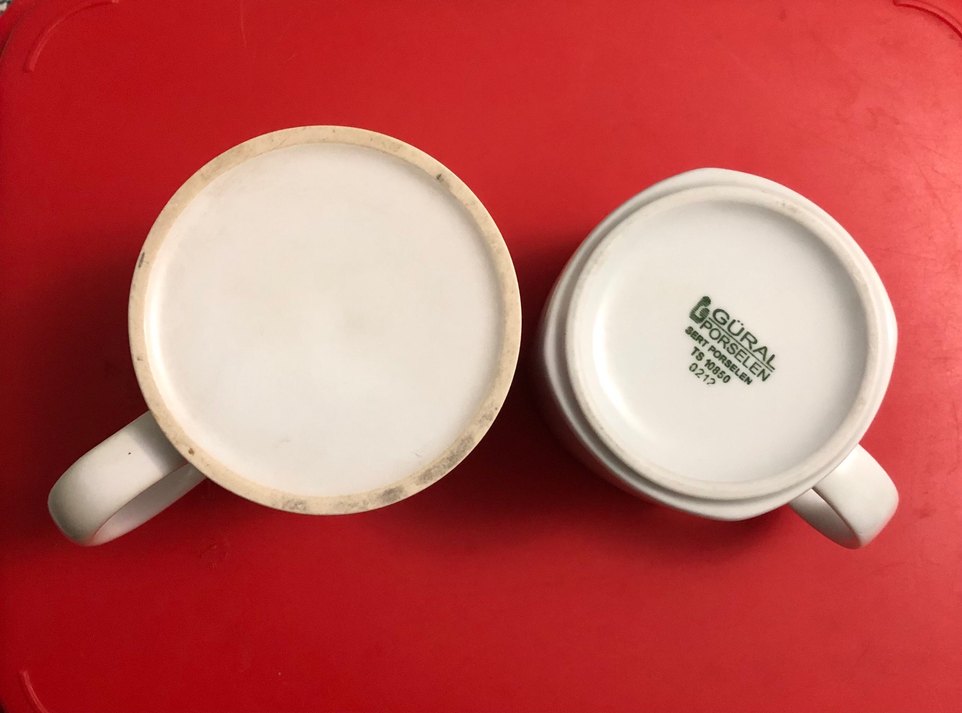 Beyaz Güral#porselen 2 Kupa - Görsel 2