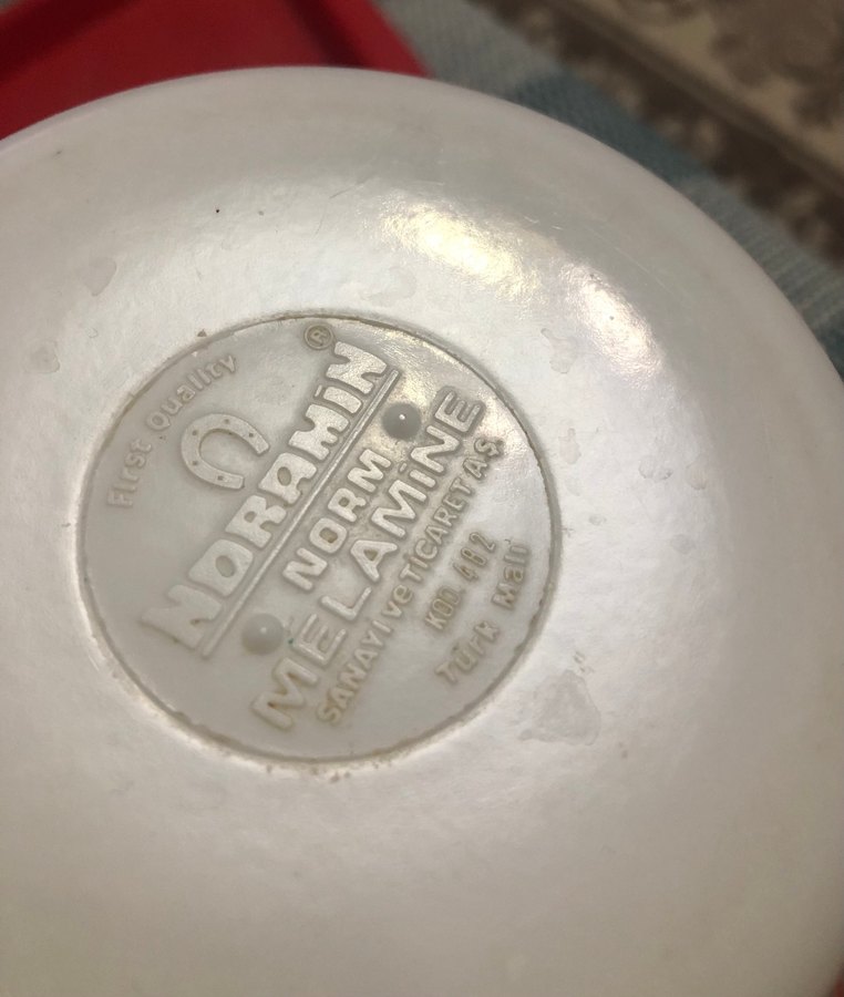 Mavi Çiçek Desenli melamin kase Kapaklı - Görsel 5