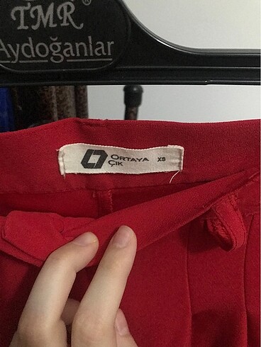 xs Beden kırmızı Renk Kumaş pantolon