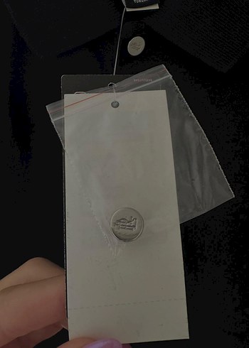 s Beden siyah Renk Ralph Lauren Kadın Siyah Düğmeli Polo Yaka Tişört