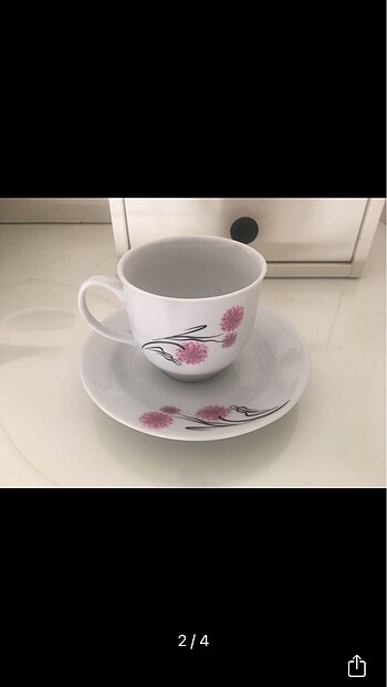 Beden çeşitli Renk Kütahya porselen 12 Parça Çay-Nescafe Takımı