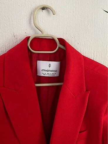 s Beden kırmızı Renk stradivarius kısa blazer