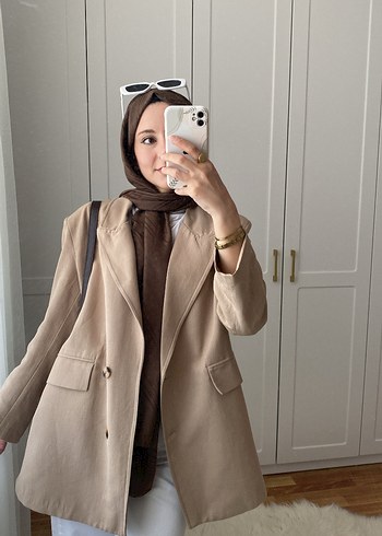 Zara Bej Kadın Blazer Ceket