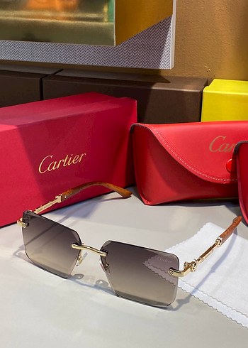 Cartier Sikligi Altin Tonlu Kare Gunes Gozlugu