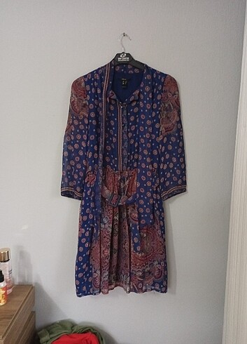 MANGO ŞİFON ELBİSE - Görsel 4