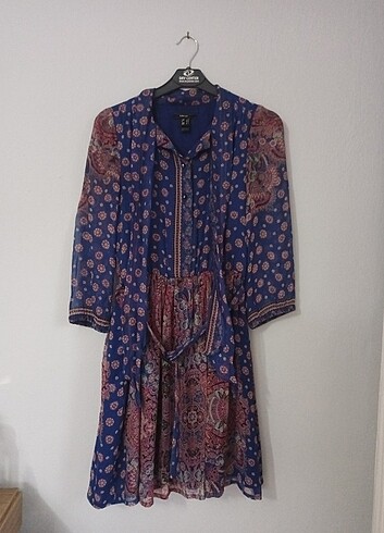 MANGO ŞİFON ELBİSE - Görsel 6