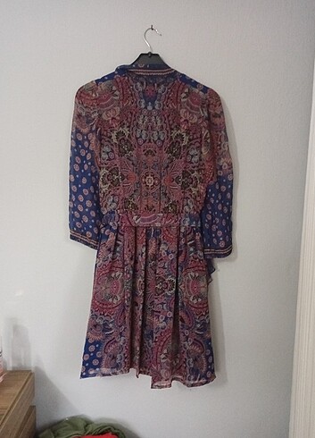 MANGO ŞİFON ELBİSE - Görsel 7