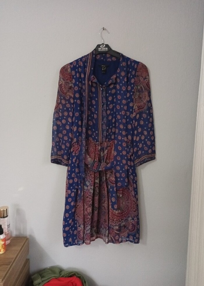 MANGO ŞİFON ELBİSE - Görsel 4