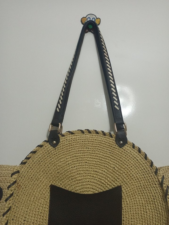 NETWORK Bej Örgü Kadın Çanta - Görsel 3