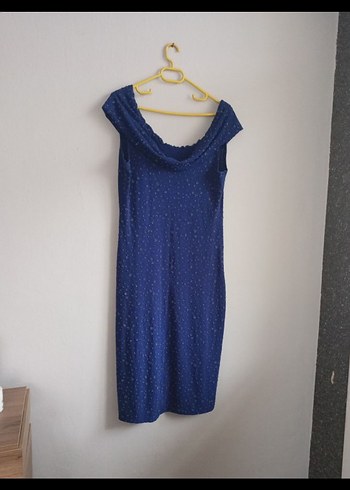 Alfa Beta Lacivert Abiye Elbise - Görsel 5