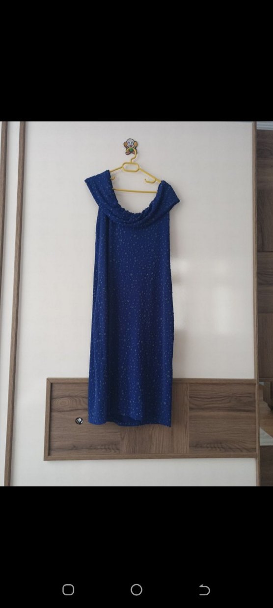 Alfa Beta Lacivert Abiye Elbise - Görsel 2