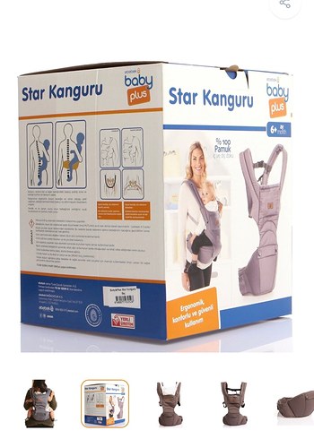 Beden Gri Bebek Taşıyıcı Kanguru