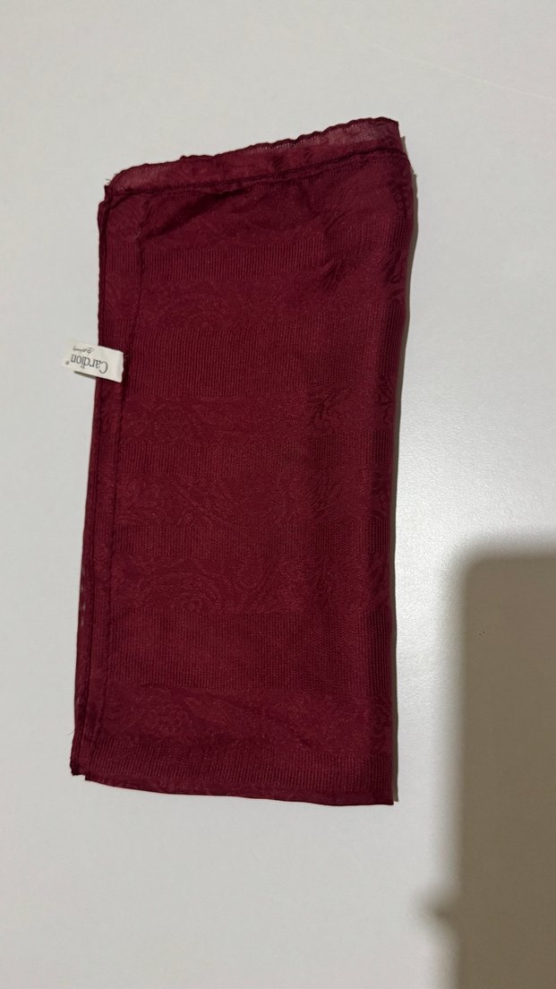 Bordo Şifon Şal — görsel 2/2