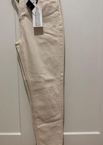 Trendyol & Milla Ekru Slim Fit Keten Pantolon