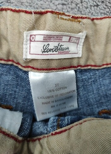 4 Yaş Beden Levi's kot şort erkek çocuk
