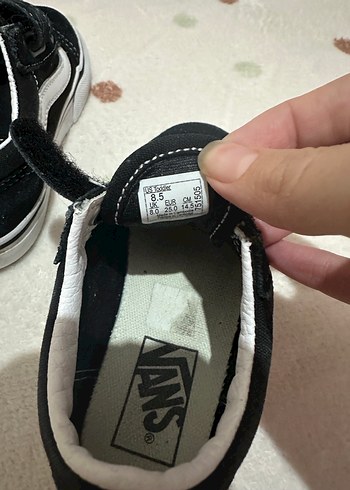 Orjinal VANS Siyah Erkek Çocuk Cırt Cırtlı Spor Ayakkabı - Görsel 3